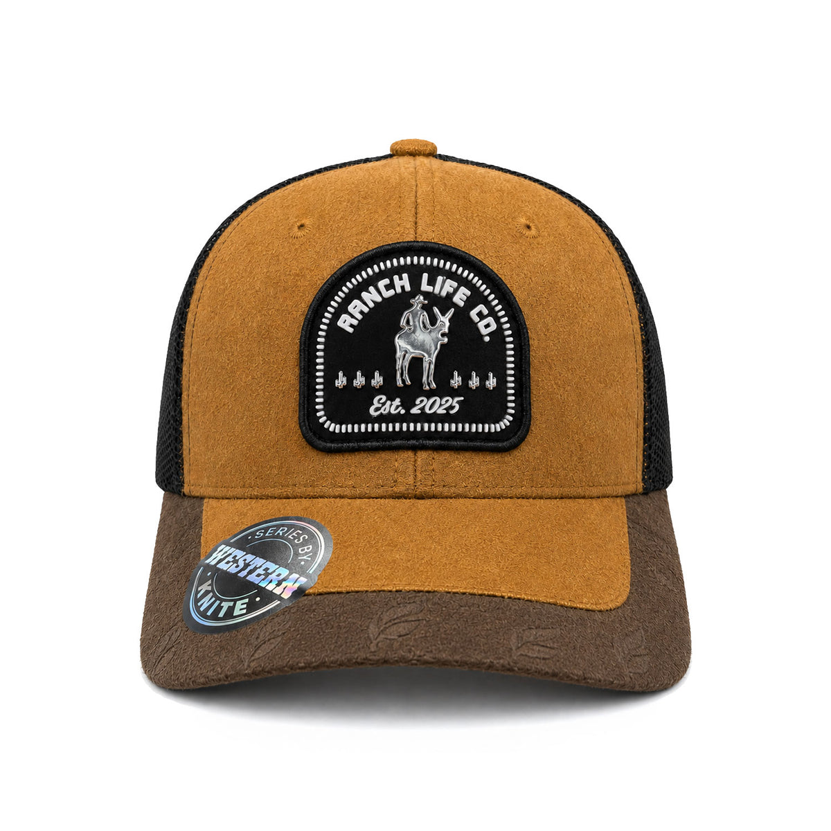 Gorra Hombre Knite Desert Rider Ranch Trucker Negro Vaquera