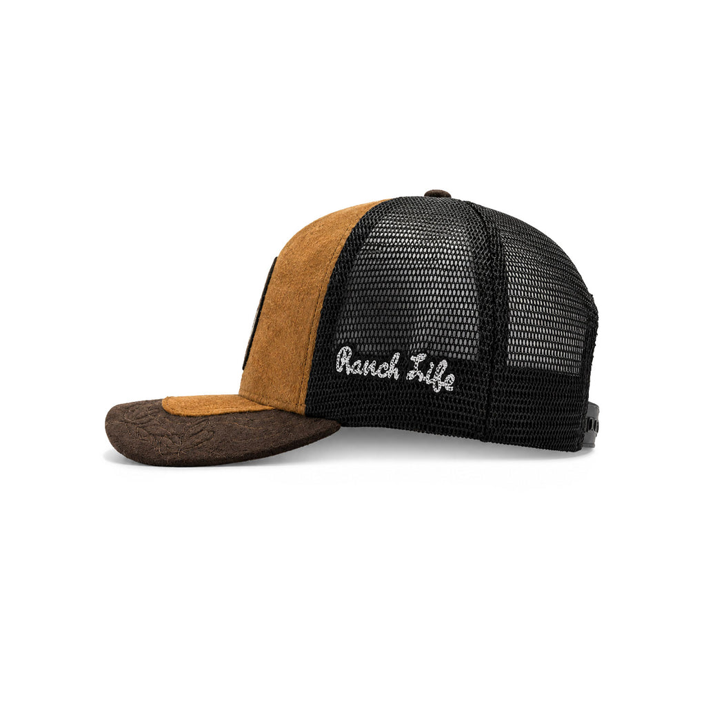 Gorra Hombre Knite Desert Rider Ranch Trucker Negro Vaquera