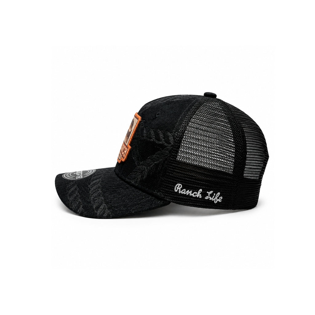 Gorra Knite Ranch Rodeo Marron Hombre Malla Transpirable