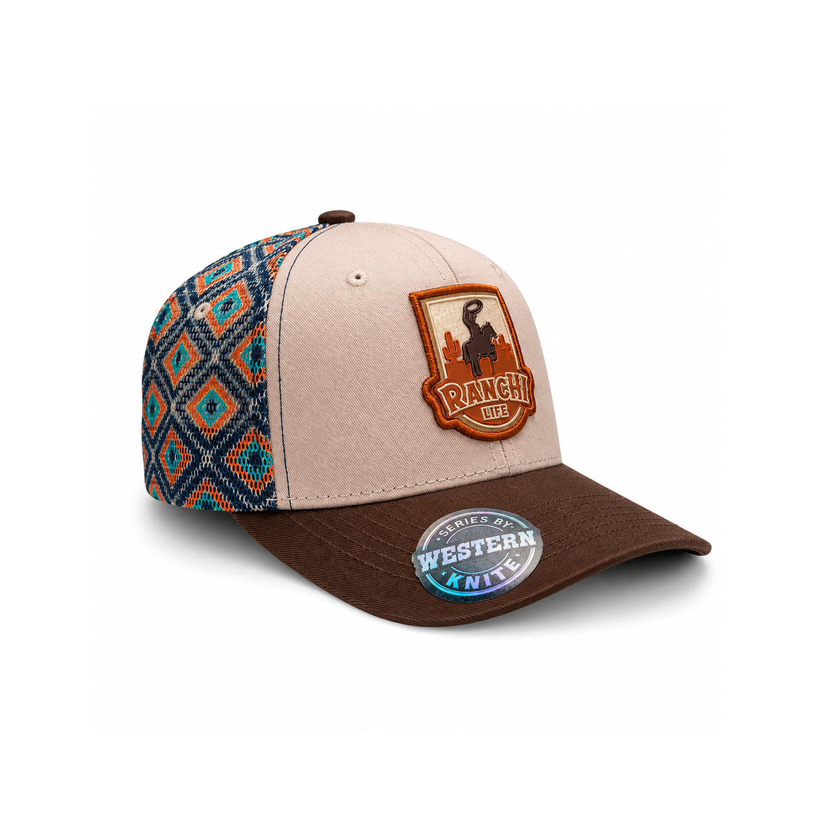 Gorra Knite Ranch Rodeo Marron Hombre Malla Transpirable