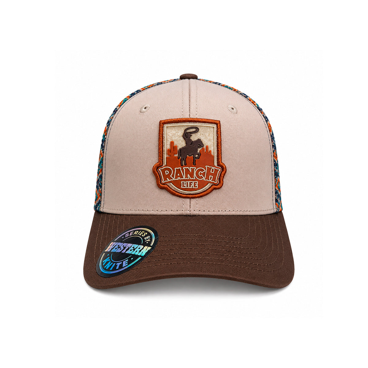 Gorra Knite Ranch Rodeo Marron Hombre Malla Transpirable