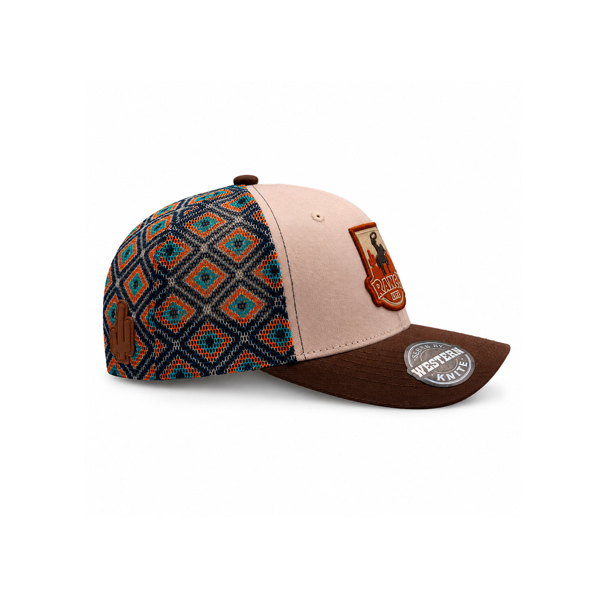 Gorra Knite Ranch Rodeo Marron Hombre Malla Transpirable