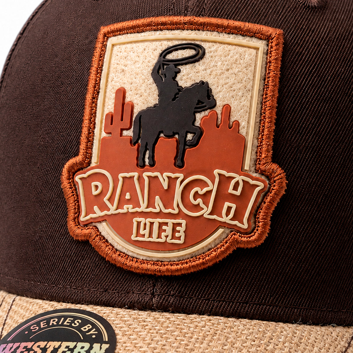 Gorra Knite Ranch Rodeo Marron Hombre Malla Transpirable