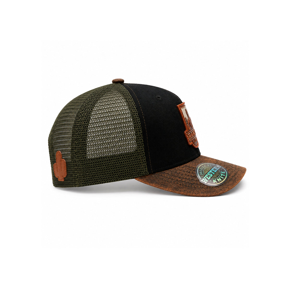 Gorra Knite Ranch Rodeo Marron Hombre Malla Transpirable