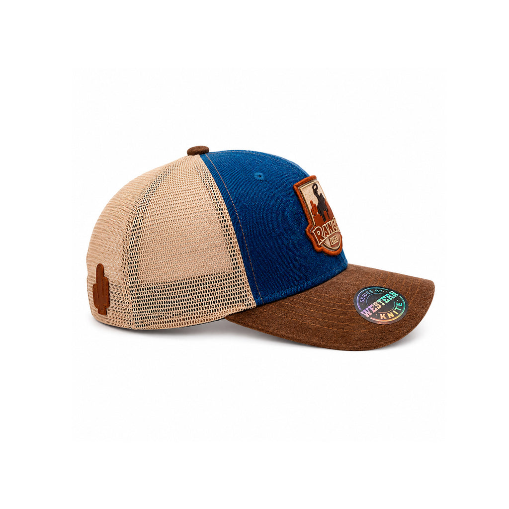 Gorra Knite Ranch Rodeo Marron Hombre Malla Transpirable