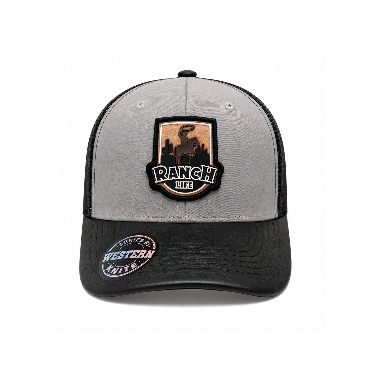 Gorra Knite Ranch Rodeo Negro Hombre Malla Transpirable