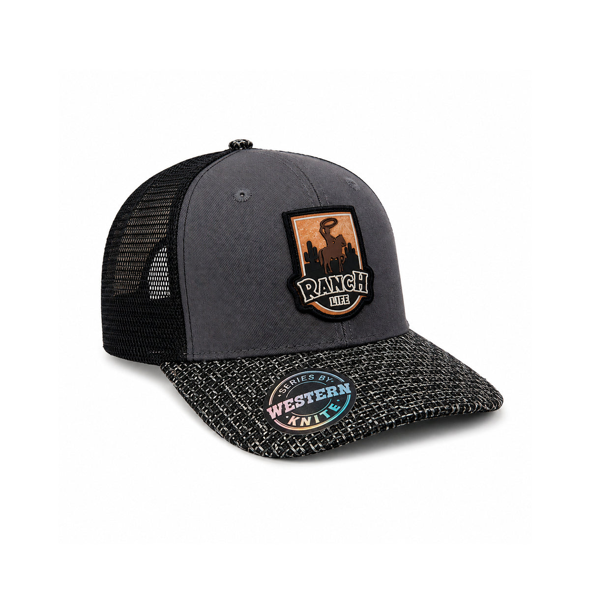 Gorra Knite Ranch Rodeo Negro Hombre Malla Transpirable