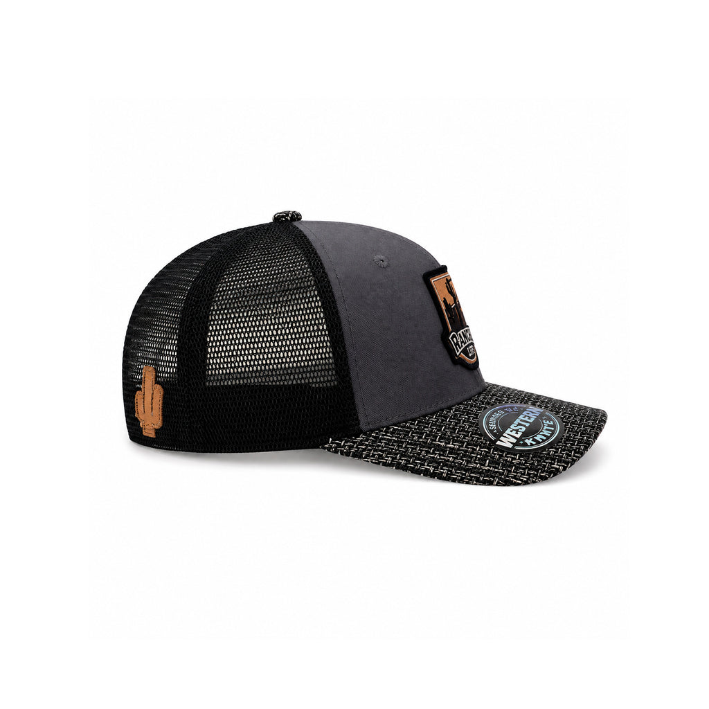 Gorra Knite Ranch Rodeo Negro Hombre Malla Transpirable