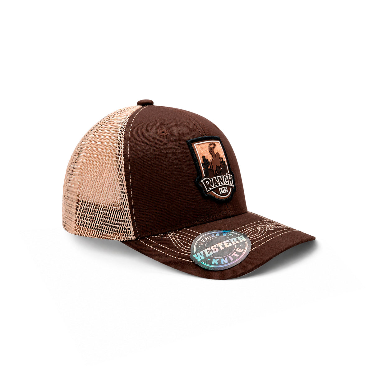 Gorra Knite Ranch Rodeo Negro Hombre Malla Transpirable