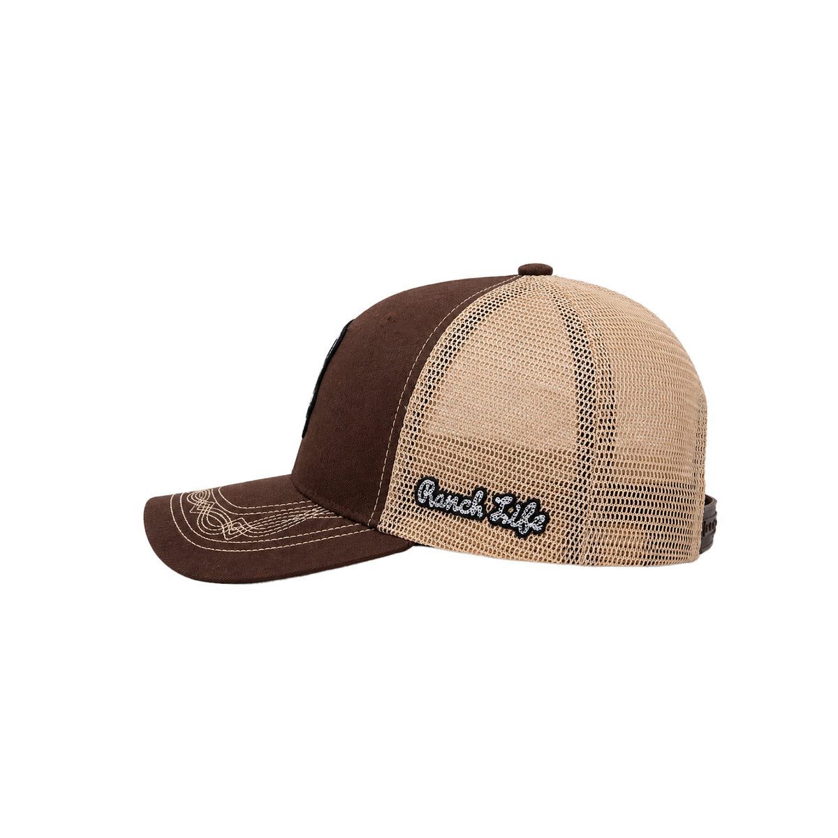 Gorra Knite Ranch Rodeo Negro Hombre Malla Transpirable