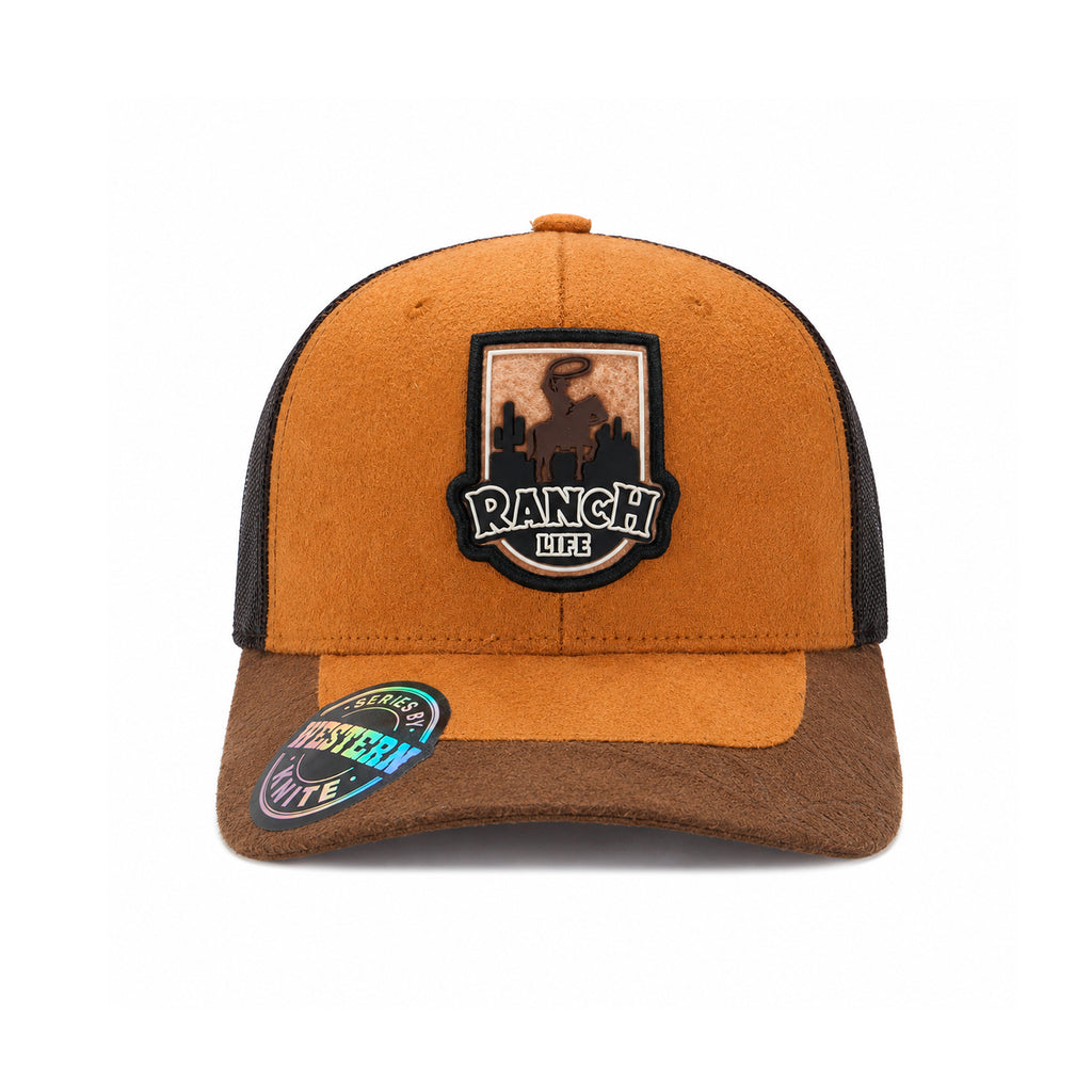 Gorra Knite Ranch Rodeo Negro Hombre Malla Transpirable