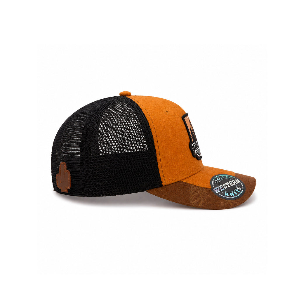 Gorra Knite Ranch Rodeo Negro Hombre Malla Transpirable