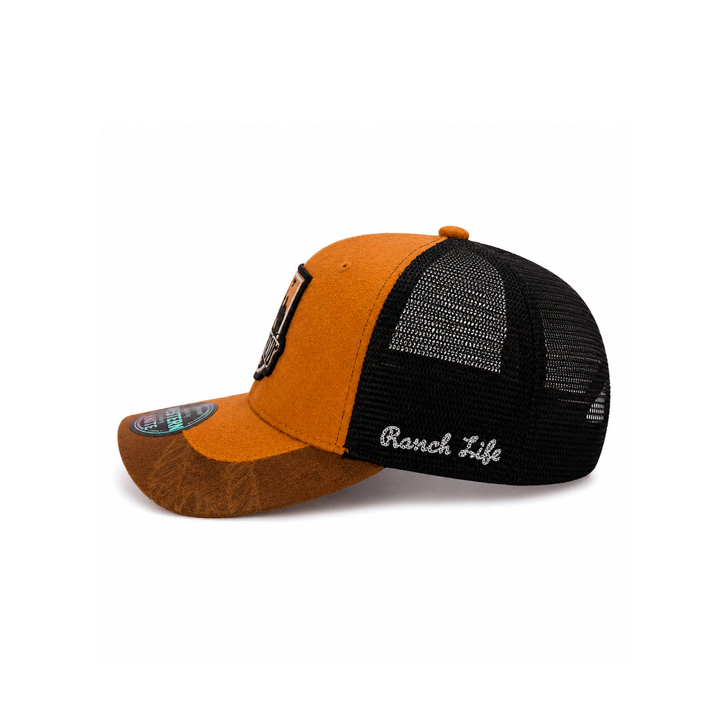 Gorra Knite Ranch Rodeo Negro Hombre Malla Transpirable