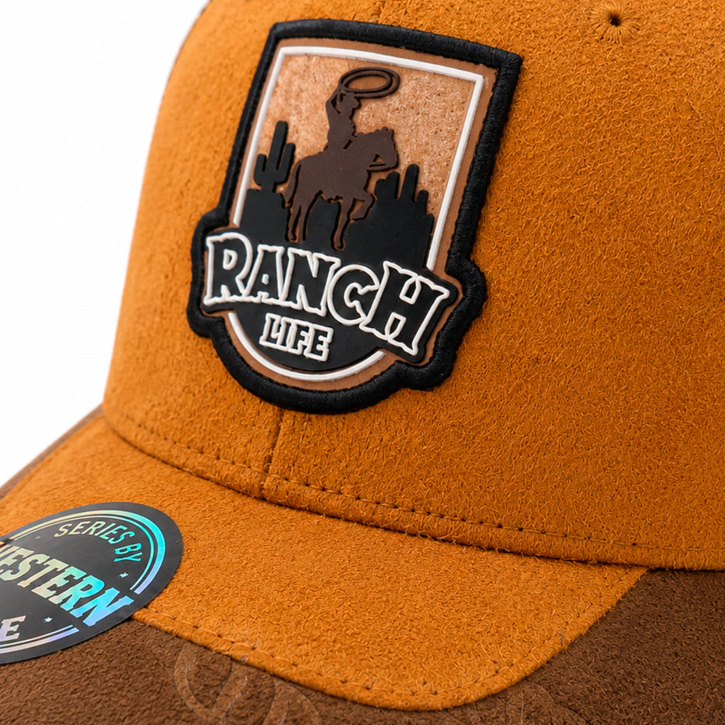 Gorra Knite Ranch Rodeo Negro Hombre Malla Transpirable
