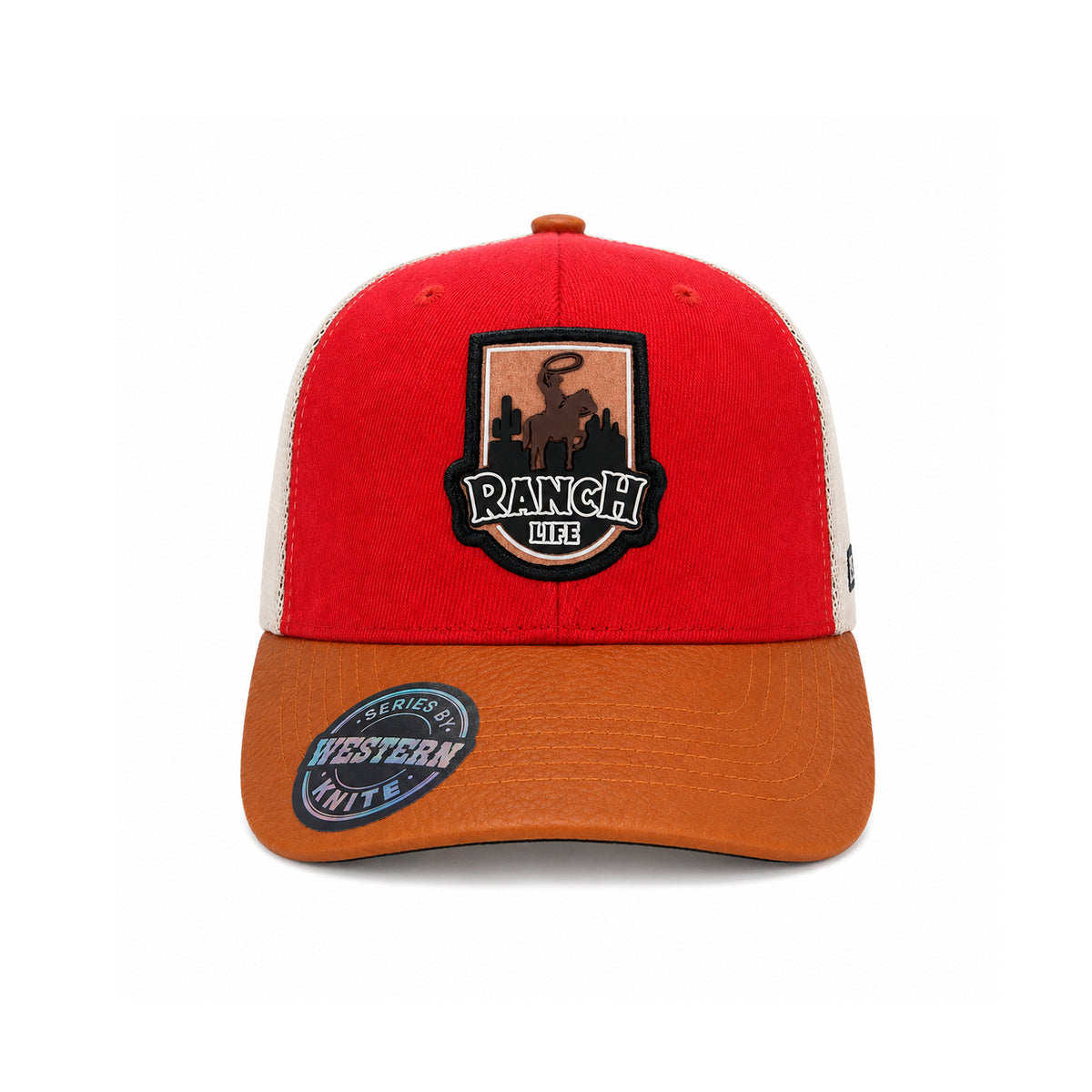 Gorra Knite Ranch Rodeo Negro Hombre Malla Transpirable