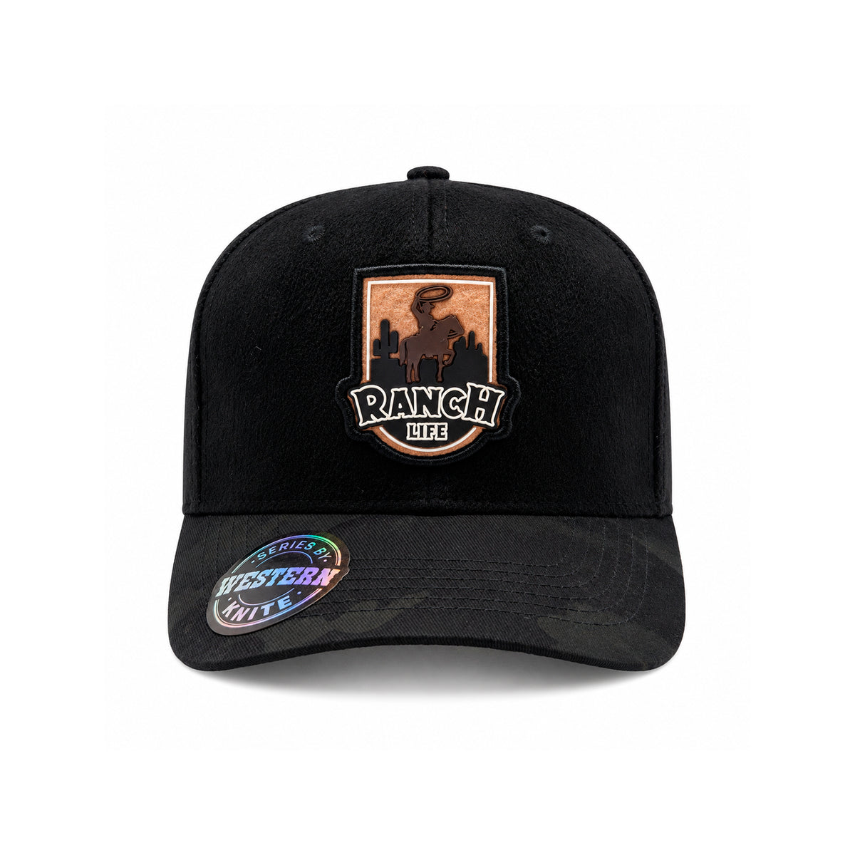 Gorra Knite Ranch Rodeo Negro Hombre Malla Transpirable