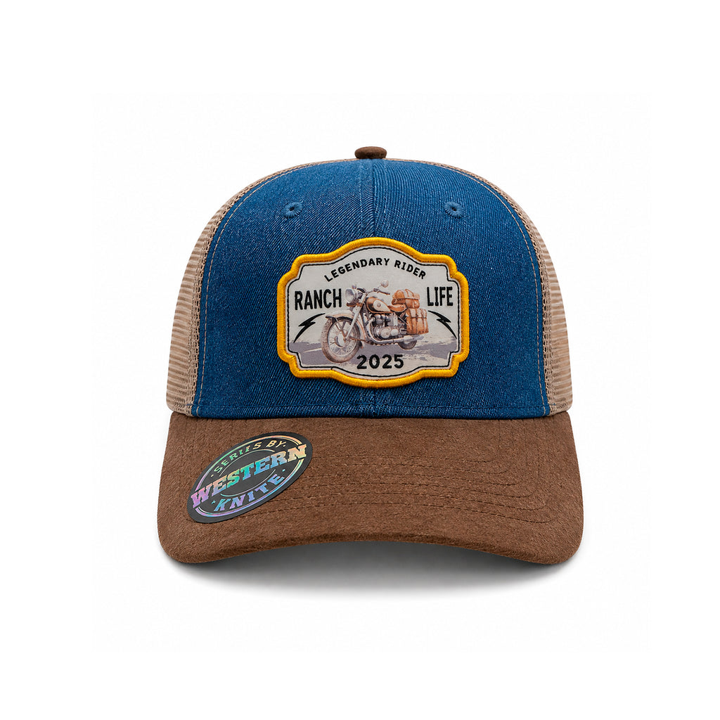 Gorra Rider Ranch Amarillo Knite para Hombre Trucker Malla