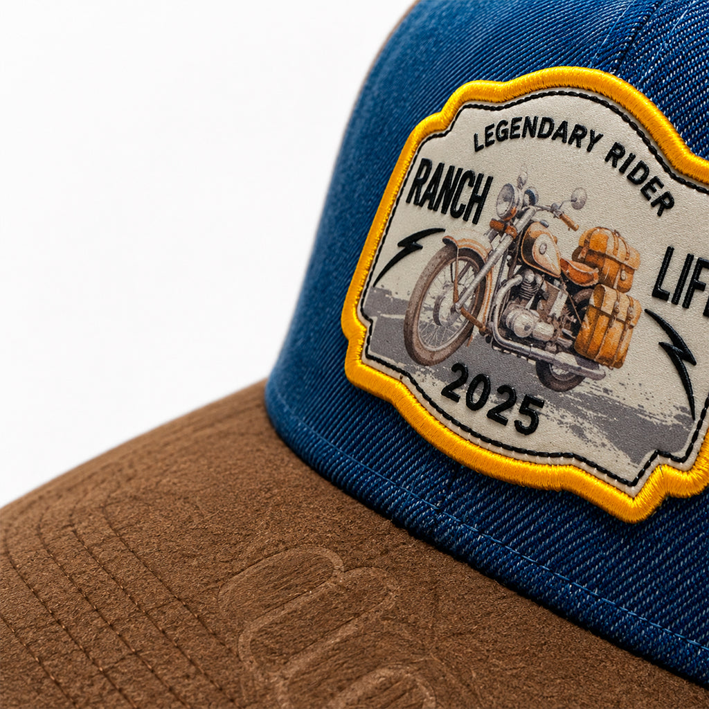Gorra Rider Ranch Amarillo Knite para Hombre Trucker Malla