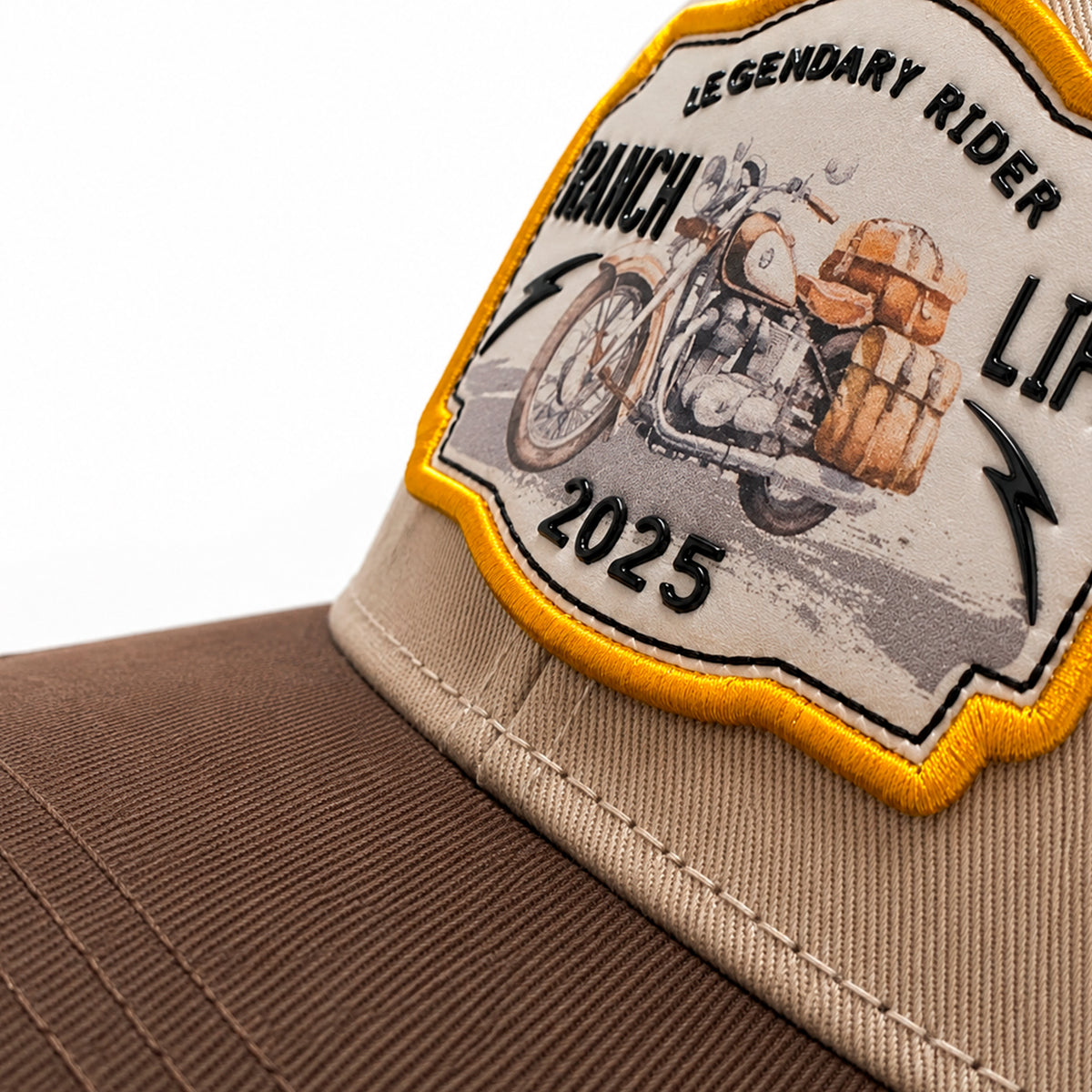 Gorra Rider Ranch Amarillo Knite para Hombre Trucker Malla