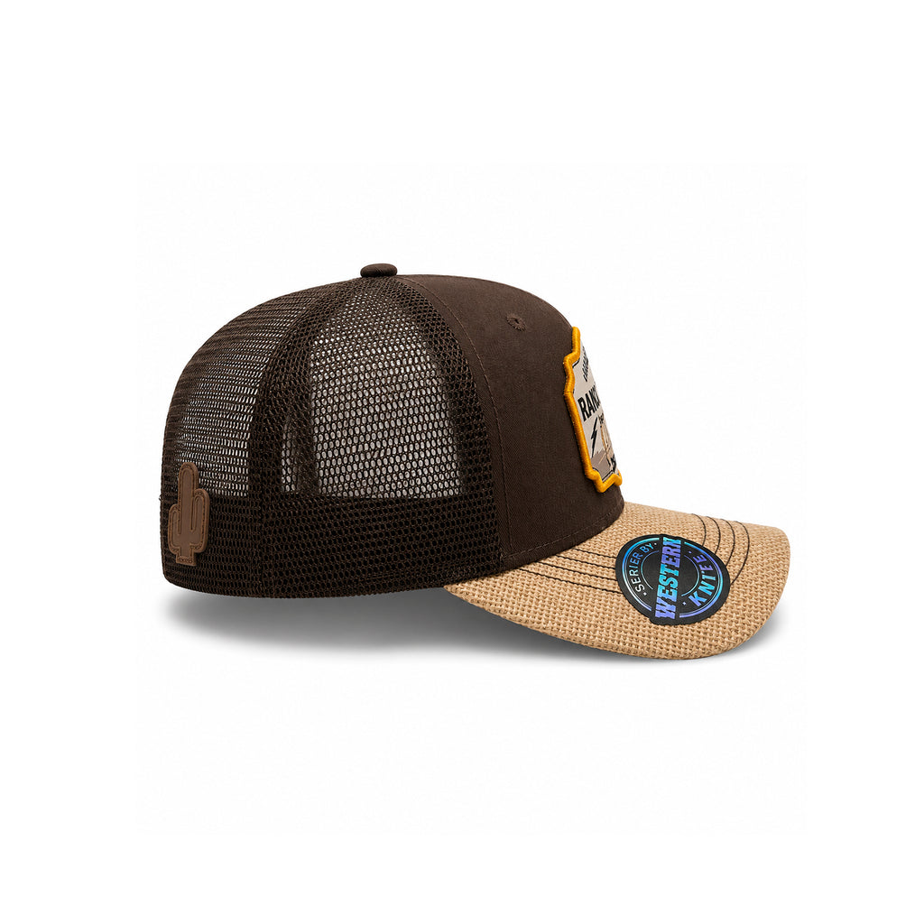 Gorra Rider Ranch Amarillo Knite para Hombre Trucker Malla