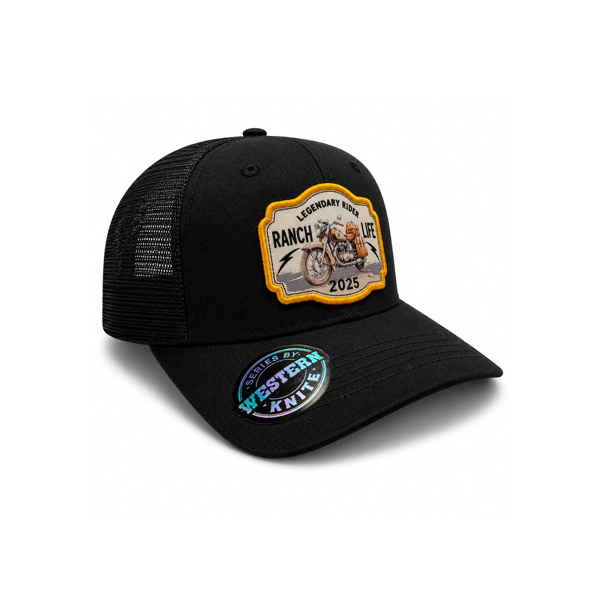 Gorra Rider Ranch Amarillo Knite para Hombre Trucker Malla