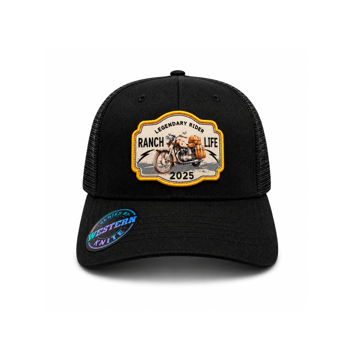 Gorra Rider Ranch Amarillo Knite para Hombre Trucker Malla