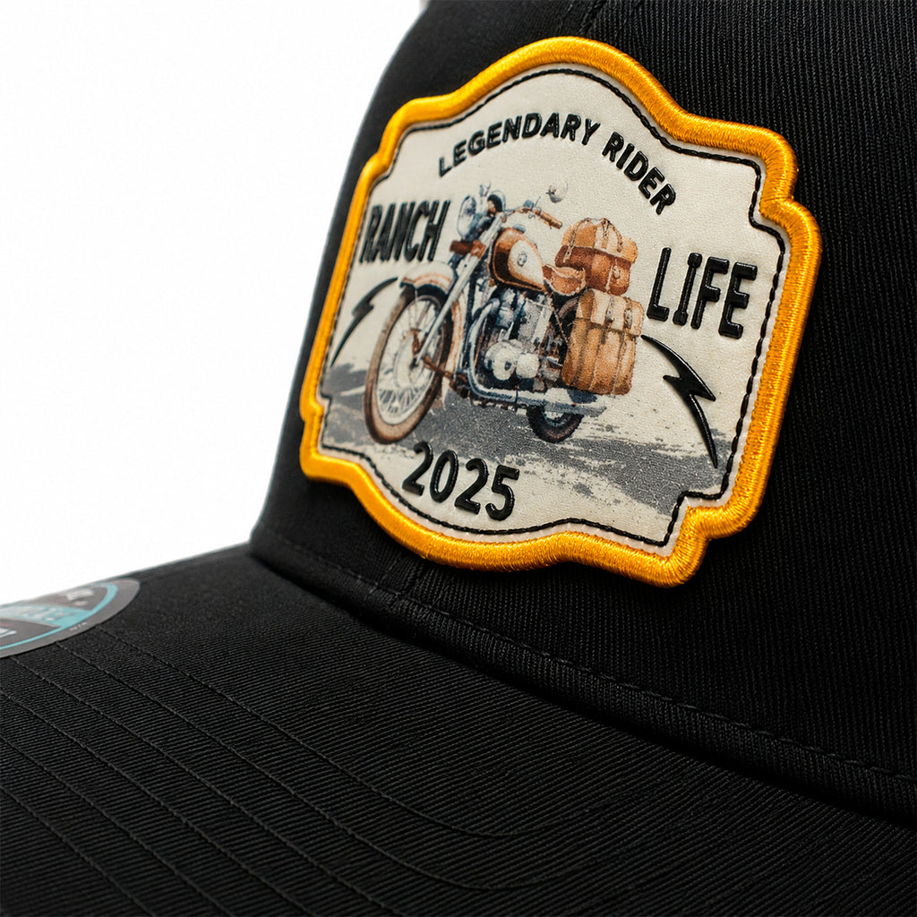 Gorra Rider Ranch Amarillo Knite para Hombre Trucker Malla