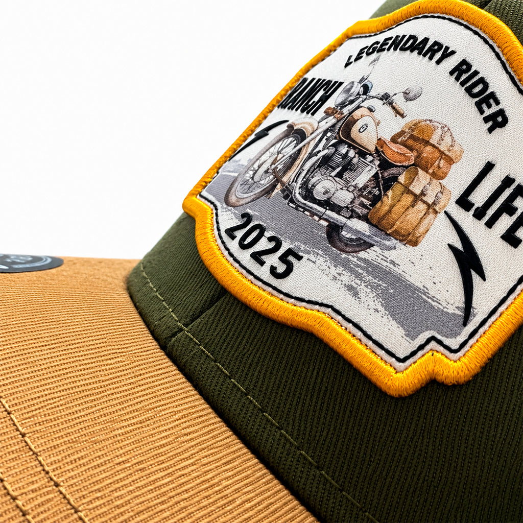 Gorra Rider Ranch Amarillo Knite para Hombre Trucker Malla