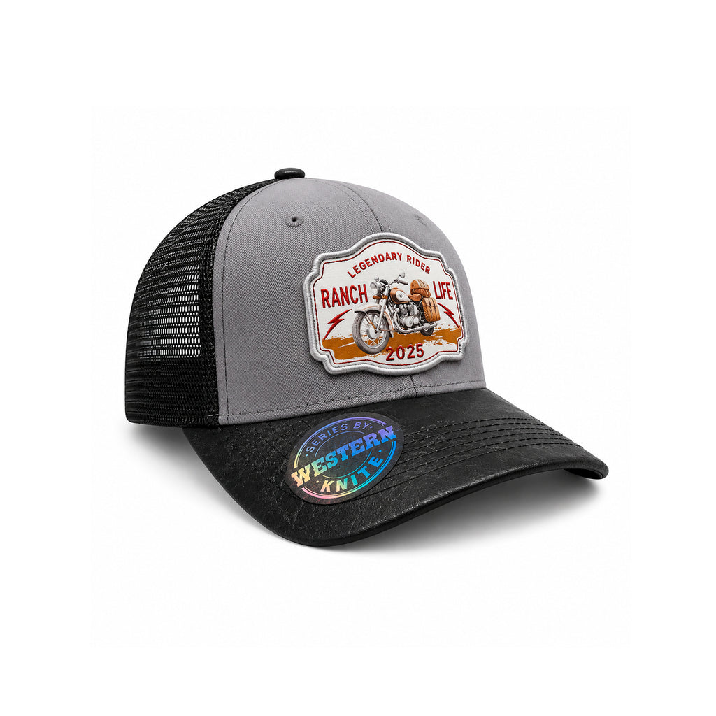 Gorra Rider Ranch Gris Knite para Hombre Trucker Malla