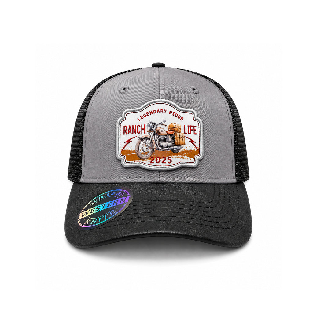 Gorra Rider Ranch Gris Knite para Hombre Trucker Malla