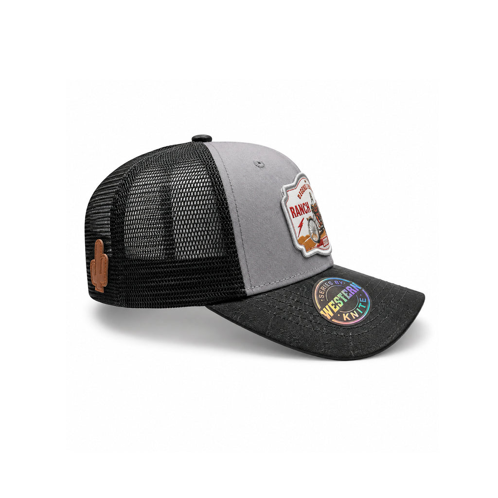 Gorra Rider Ranch Gris Knite para Hombre Trucker Malla