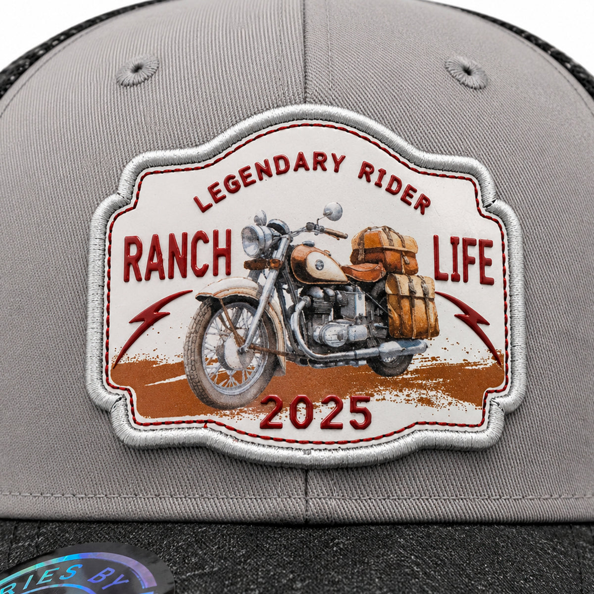 Gorra Rider Ranch Gris Knite para Hombre Trucker Malla