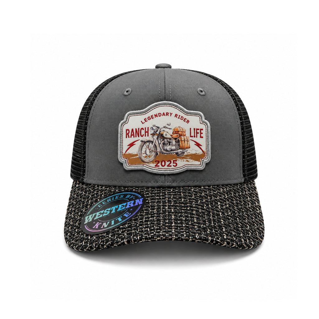 Gorra Rider Ranch Gris Knite para Hombre Trucker Malla