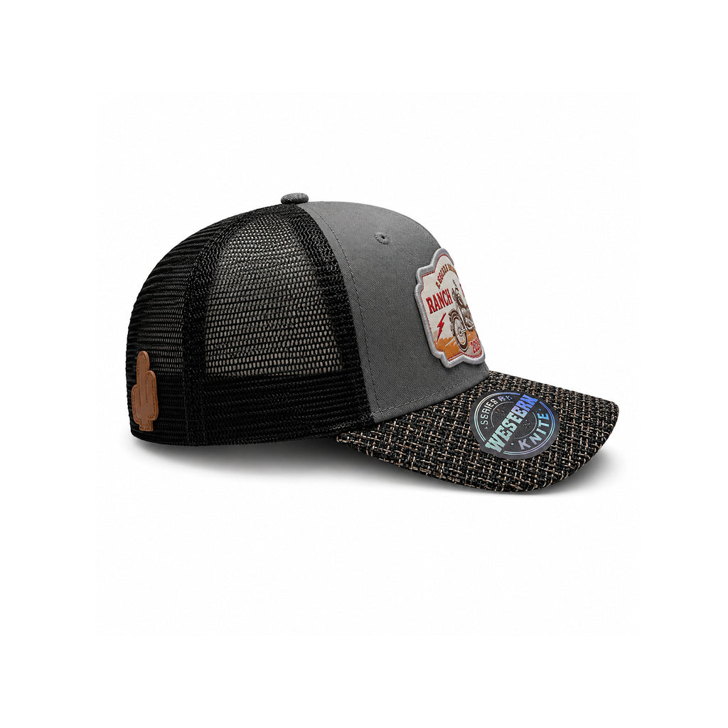 Gorra Rider Ranch Gris Knite para Hombre Trucker Malla