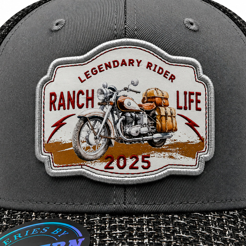 Gorra Rider Ranch Gris Knite para Hombre Trucker Malla