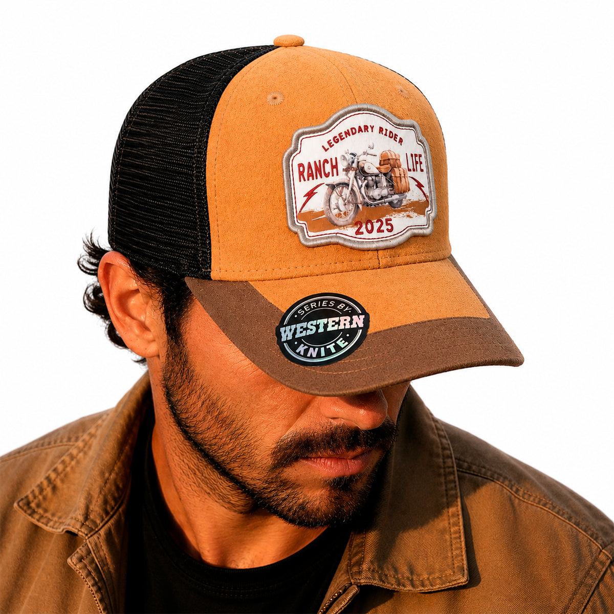 Gorra Rider Ranch Gris Knite para Hombre Trucker Malla