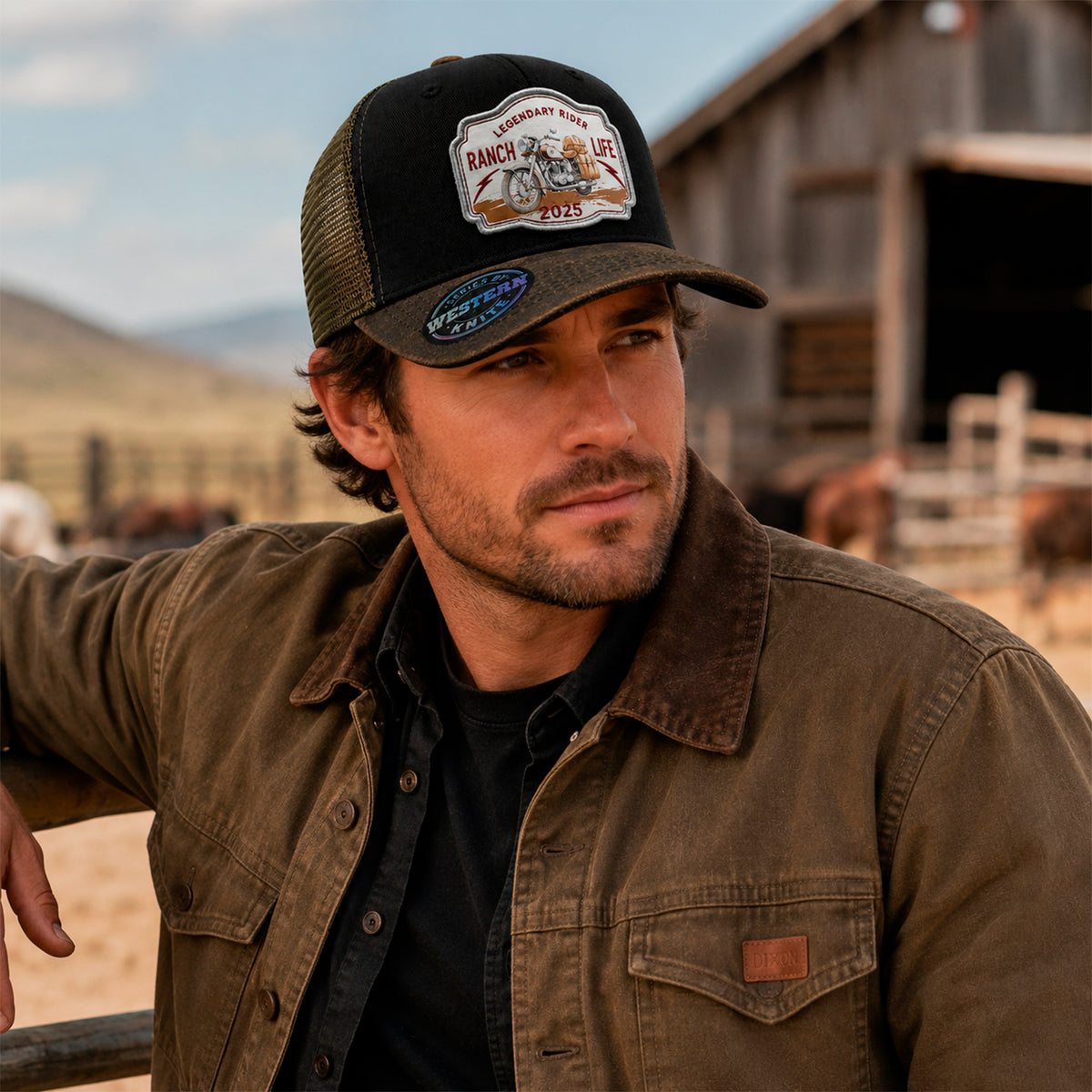 Gorra Rider Ranch Gris Knite para Hombre Trucker Malla