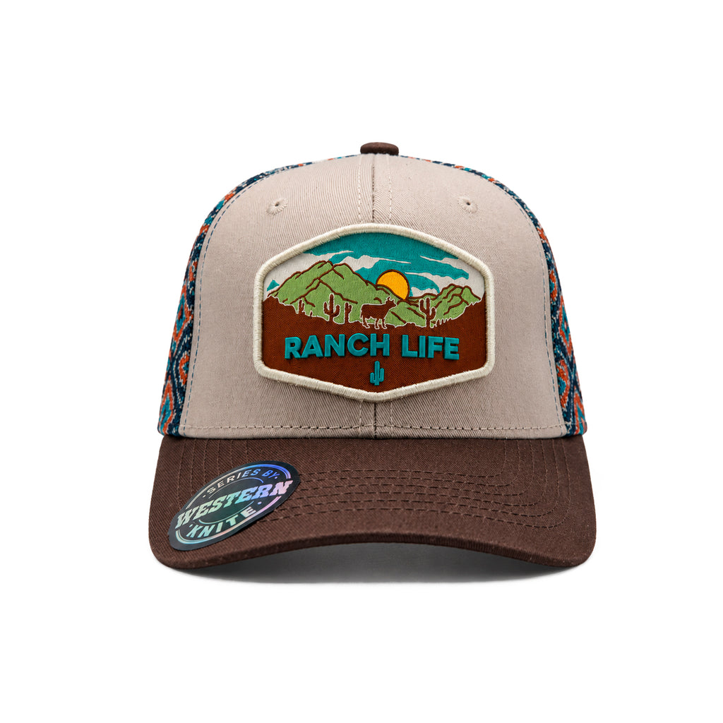 Gorra Sunset Bull Hombre Malla Transpirable Cachucha Knite