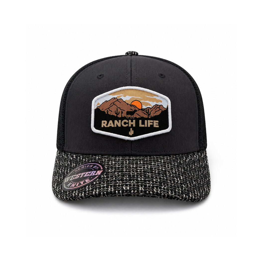 Gorra Sunset Bull Hombre Malla Transpirable Cachucha Knite