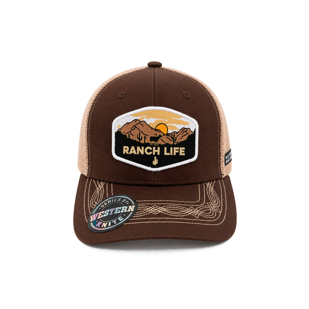 Gorra Sunset Bull Hombre Malla Transpirable Cachucha Knite