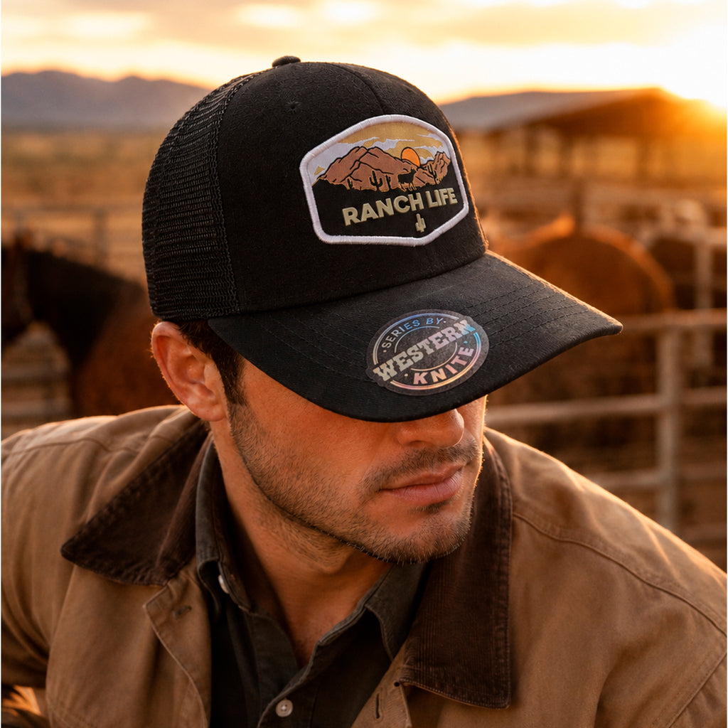 Gorra Sunset Bull Hombre Malla Transpirable Cachucha Knite