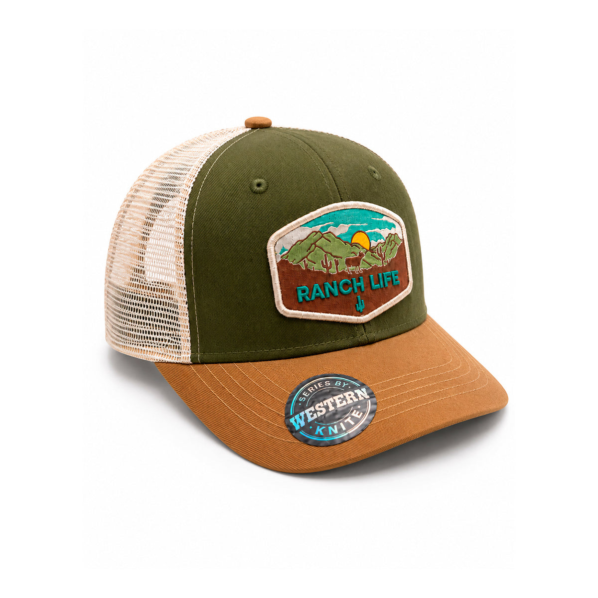 Gorra Sunset Bull Hombre Malla Transpirable Cachucha Knite