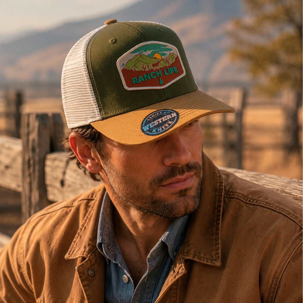 Gorra Sunset Bull Hombre Malla Transpirable Cachucha Knite