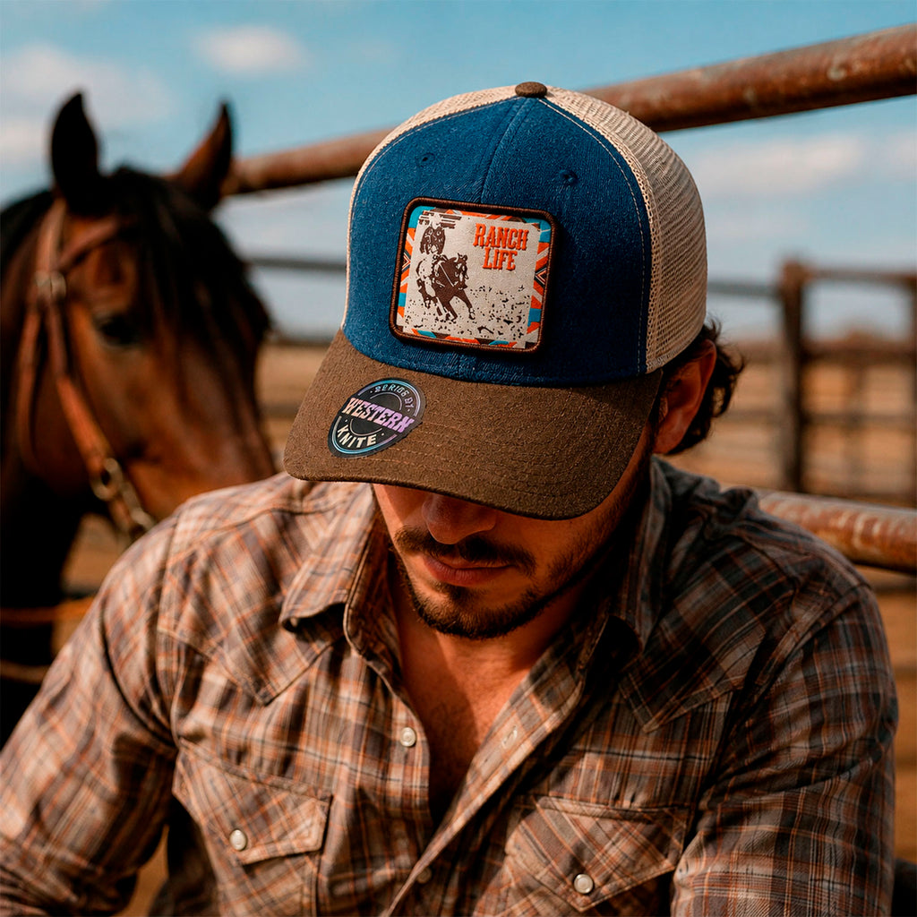 Gorra Knite Wild Rodeo Marron Hombre Malla Transpirable