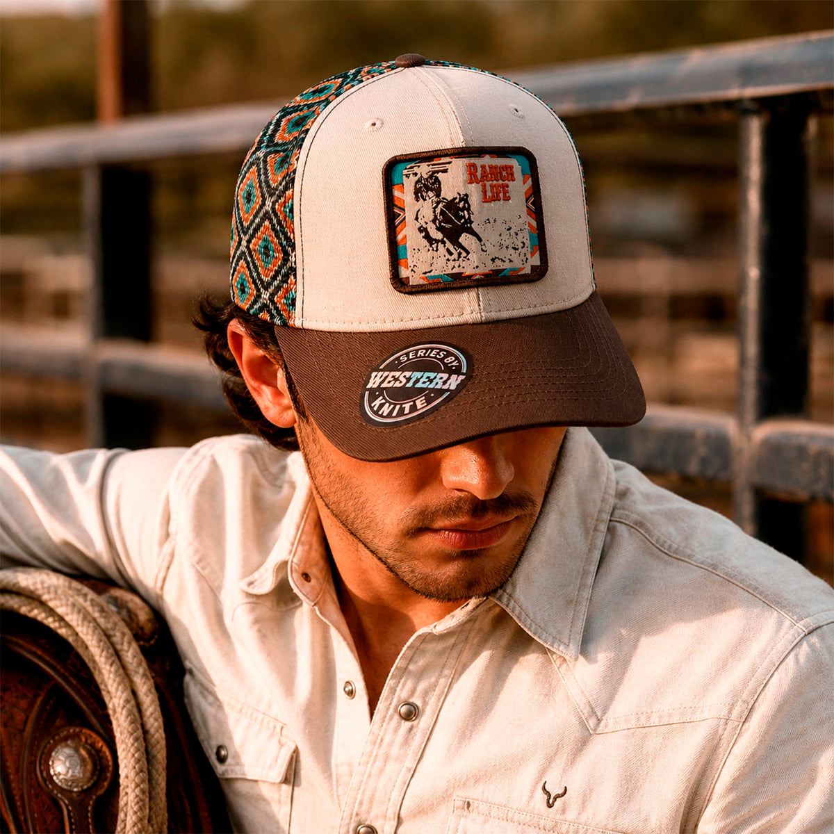 Gorra Knite Wild Rodeo Marron Hombre Malla Transpirable