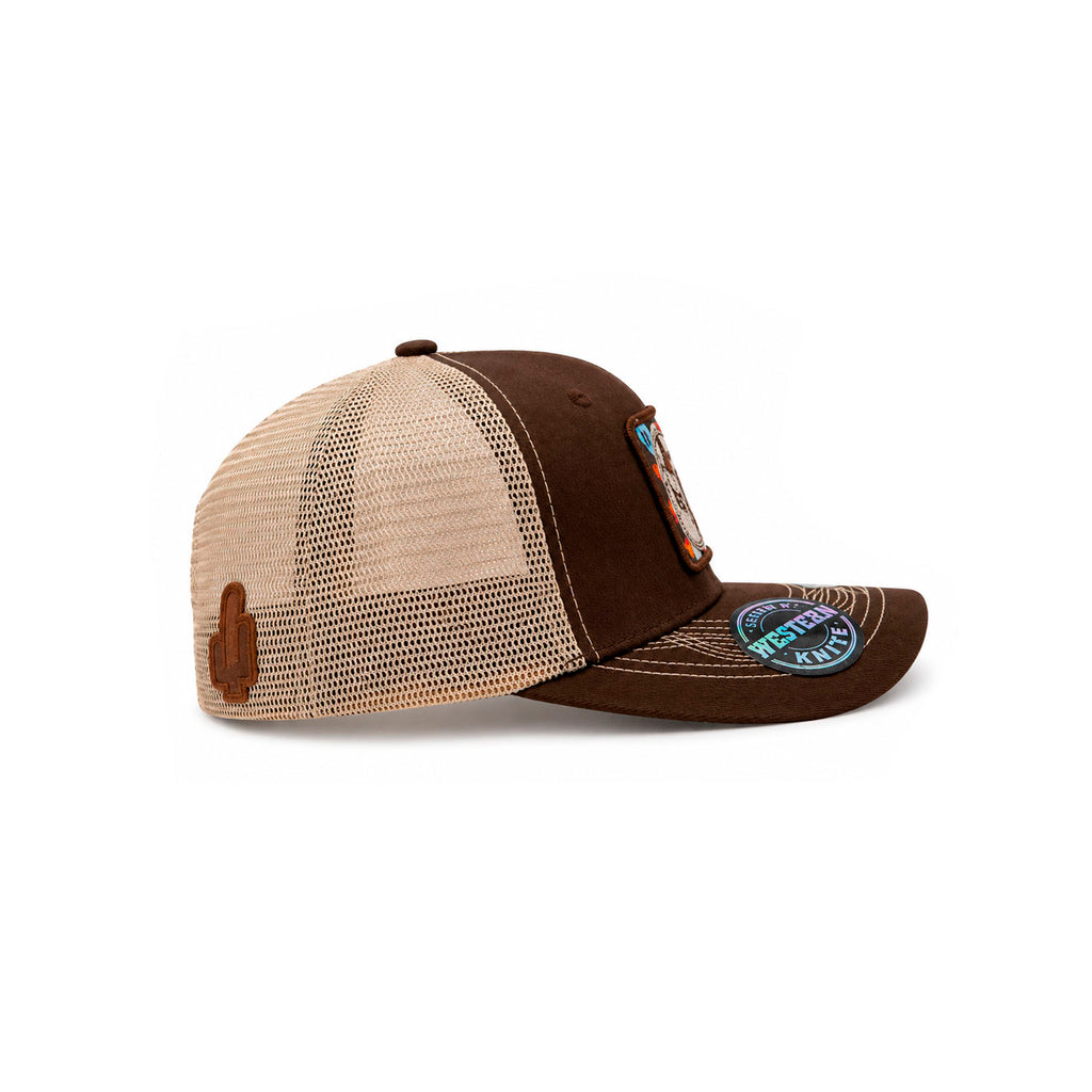 Gorra Knite Wild Rodeo Marron Hombre Malla Transpirable