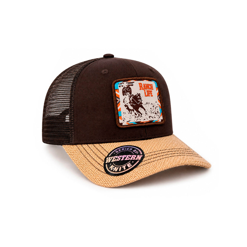 Gorra Knite Wild Rodeo Marron Hombre Malla Transpirable