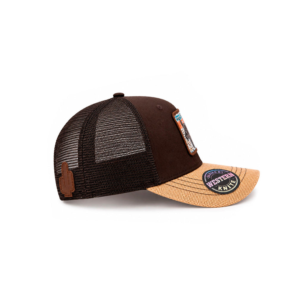 Gorra Knite Wild Rodeo Marron Hombre Malla Transpirable
