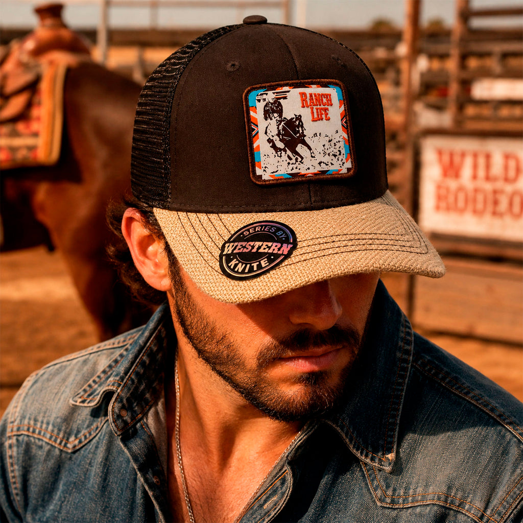 Gorra Knite Wild Rodeo Marron Hombre Malla Transpirable