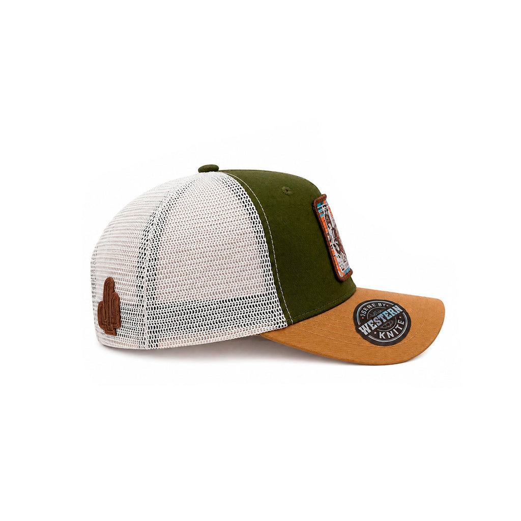 Gorra Knite Wild Rodeo Marron Hombre Malla Transpirable